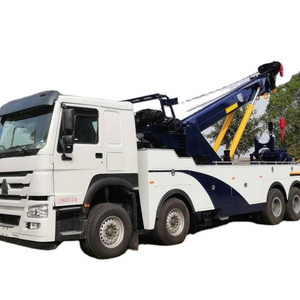 Sinotruck HOWO 8*4 50tons road wrecker tow truck Recovery tow truck emergency wrecker truck