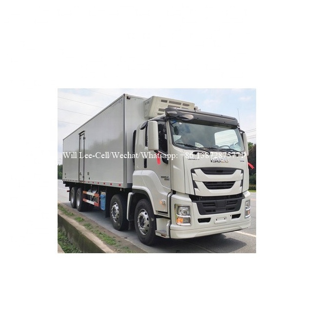 8x4 1SUZU GIGA 20Ton Freezer Vehicle Thermo King Fish Seafood Reefer Food Meat Transport Refrigerator Trucks in Saudi Arabia