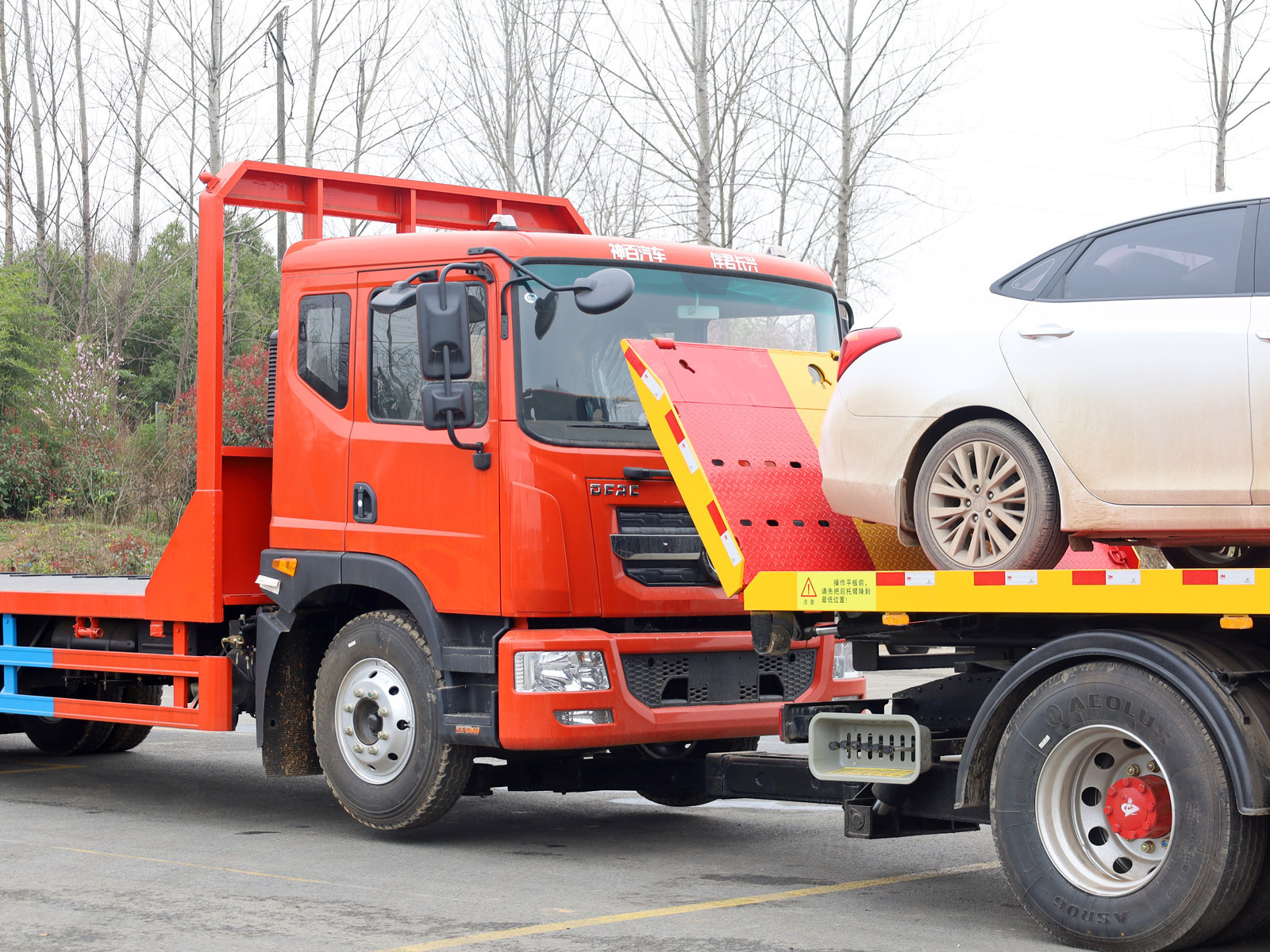 2024 4x2 DFAC 5 Ton Lift Stiff Boom Tow Truck Mounted Crane Straight Telescopic Truck Cranes