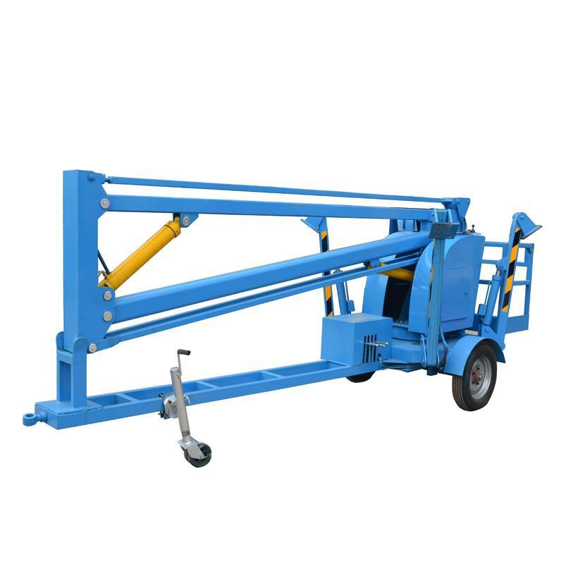 hot sale HONTYLIFT hydraulic trailer mounted boom lift towable cherry picker