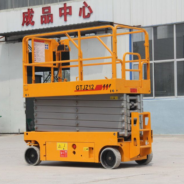 6m 500kg Cheapest mobile aerial scissor lift platform building window cleaning lift