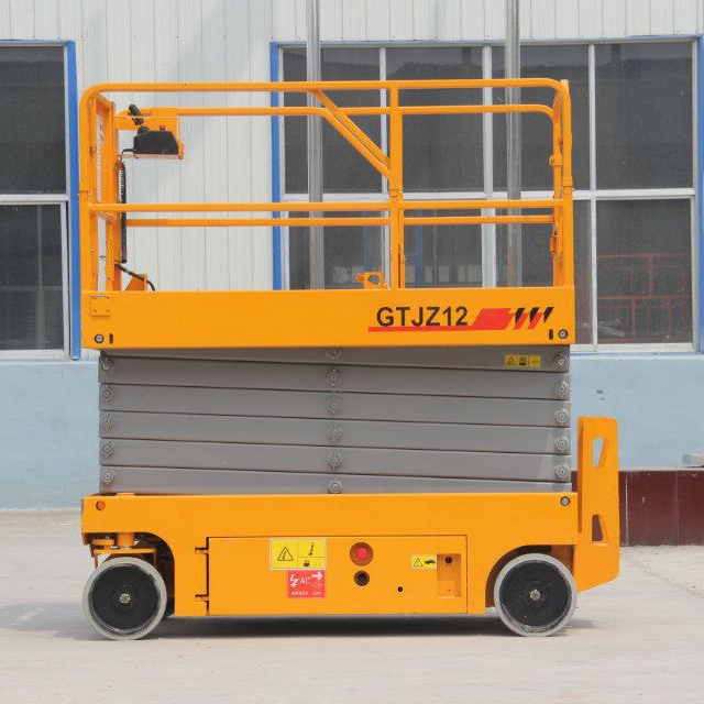 6m 500kg Cheapest mobile aerial scissor lift platform building window cleaning lift