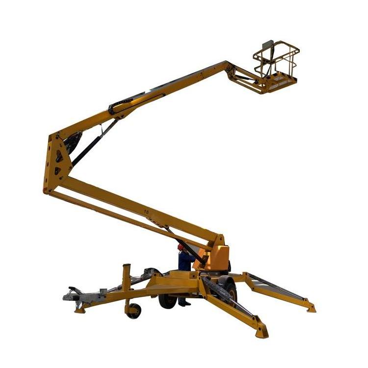 hot sale HONTYLIFT hydraulic trailer mounted boom lift towable cherry picker