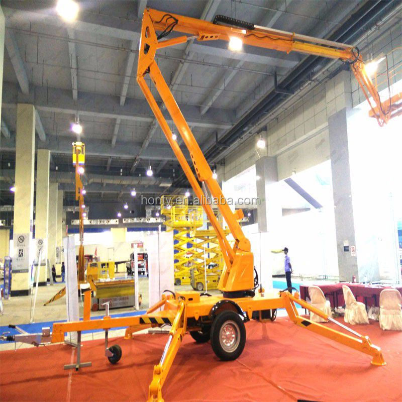 Man lift articulating aerial work platform bucket vehicle truck mounted boom lift