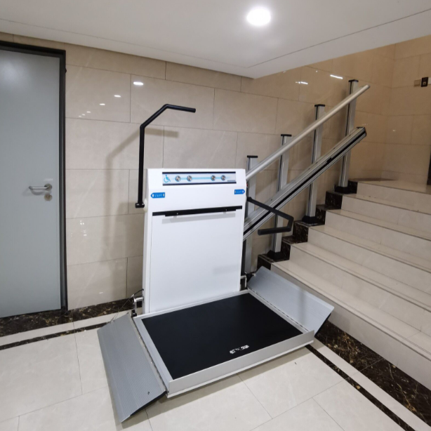 Disability platform lift for wheelchair platform lift with ramp