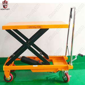 foldable hand trolley manual small platform lift electrical mini scissor lift