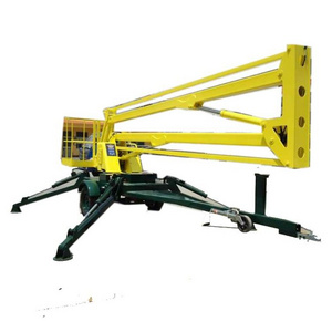 hot sale HONTYLIFT hydraulic trailer mounted boom lift towable cherry picker