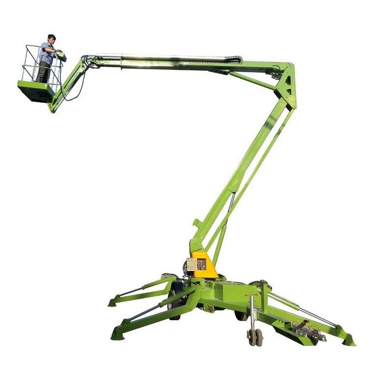 Hontylift Cherry picker towable lift spider aerial work platform articulating boom lift for sale