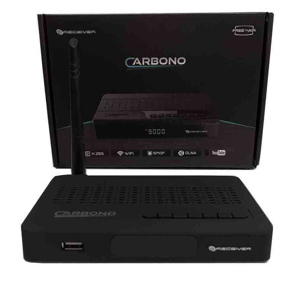 Miuibox Carbono DVB-S2 Satellite Receiver with IKS and SKS H.265 Miuibox Carbono Receiver