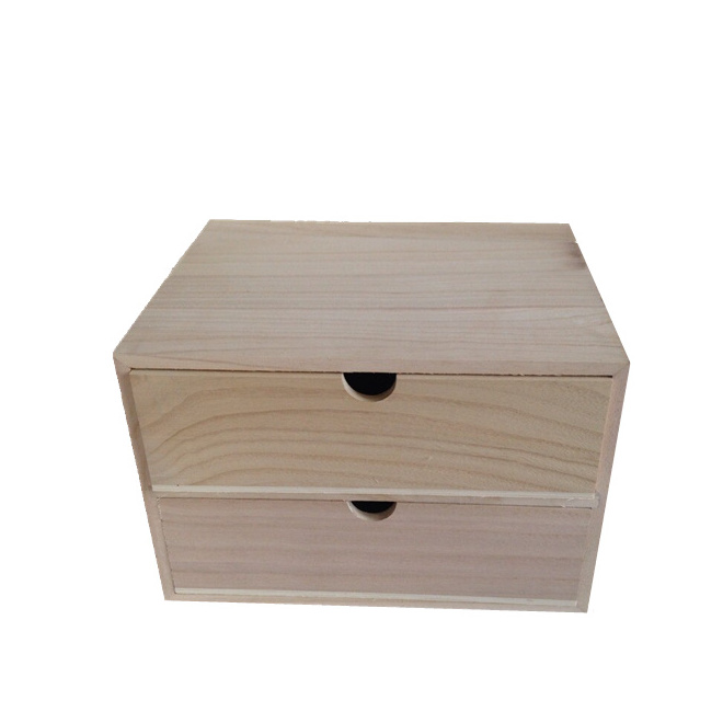 Wooden three-layer drawer essential oil storage cabinet with detachable compartments dividers custom multi-layer organizers box