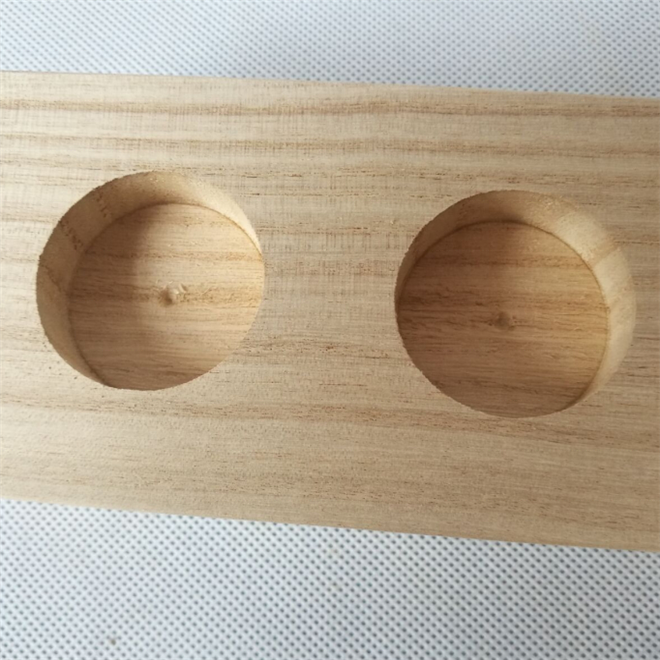 Vintage Empty Paulownia Display Container Tea Light Candle Holder Wood Set of 4 Custom Solid Wood Tealight Holder Votive Holder