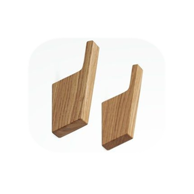 Mass customization wooden Wall Mounted Bracket wood coat towel hook wall plant hook/holders Modern Minimal Wooden Wall Decor