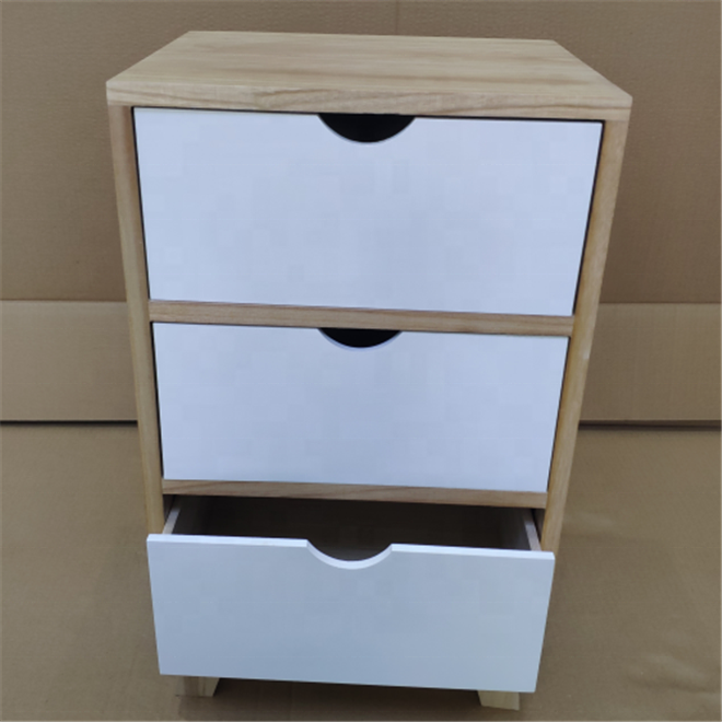 Vertical Wooden Furniture Filing Storage Cabinet Letter Size 3 layer Drawers File Cabinet for Home Office Multi-layer Cabinet