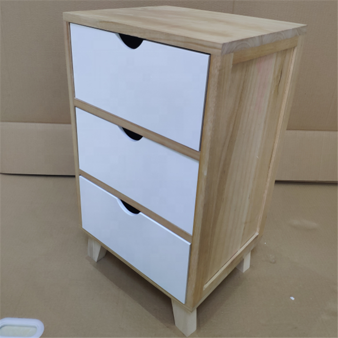 Vertical Wooden Furniture Filing Storage Cabinet Letter Size 3 layer Drawers File Cabinet for Home Office Multi-layer Cabinet