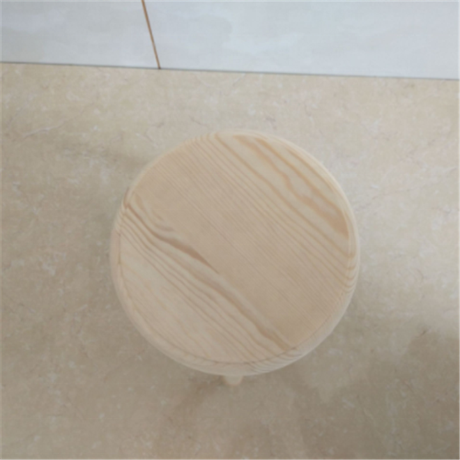 Natural Solid Wood Round Stool Kids Three Legged Stool Table Chair Footstool Ottoman for Wholesale Self-Assembly Bench Chair