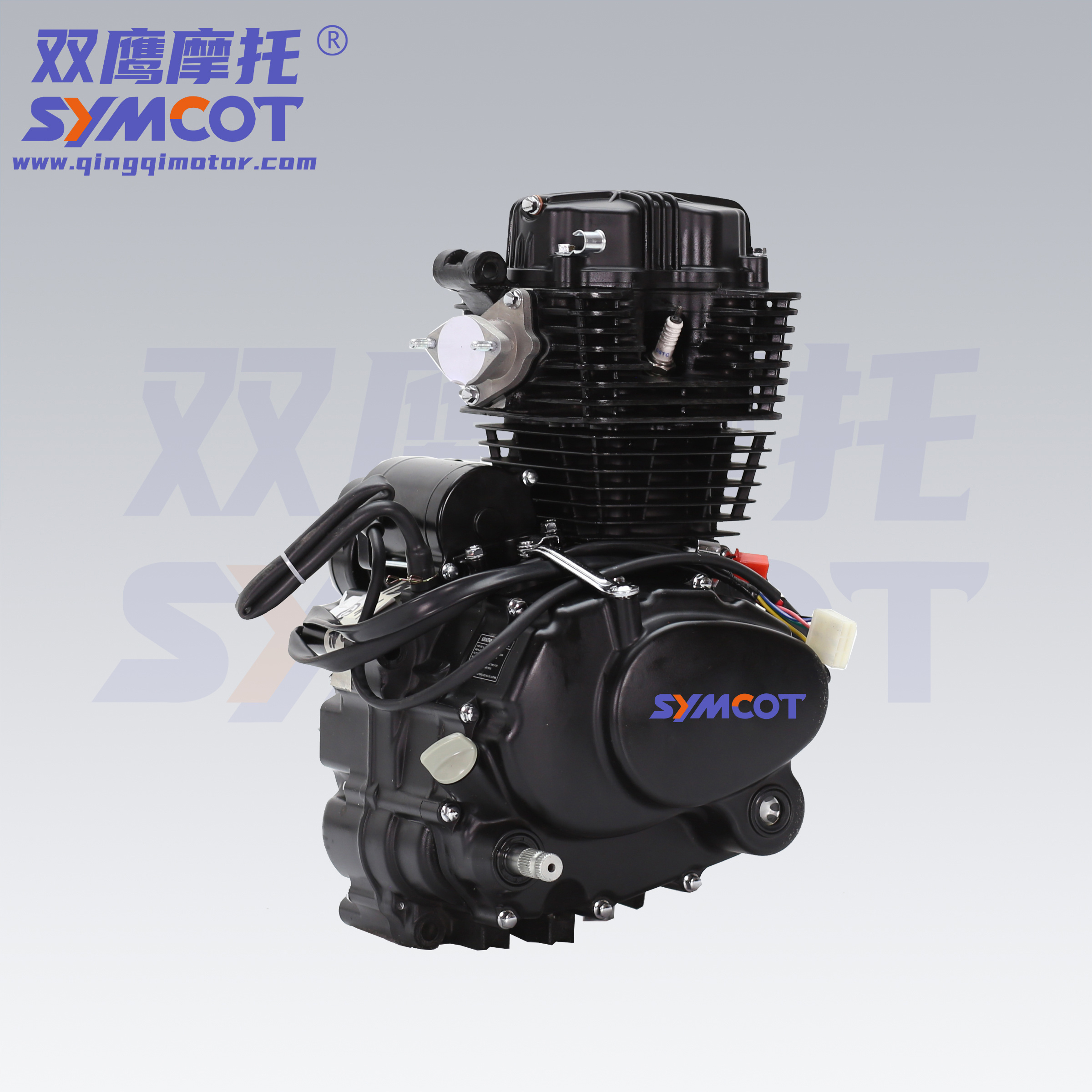 SYMCOT Engine Air- Cooling for Motorcycle TWO Wheel  150cc 200cc 250cc  BLACK  4-STROKE CG ENGINE