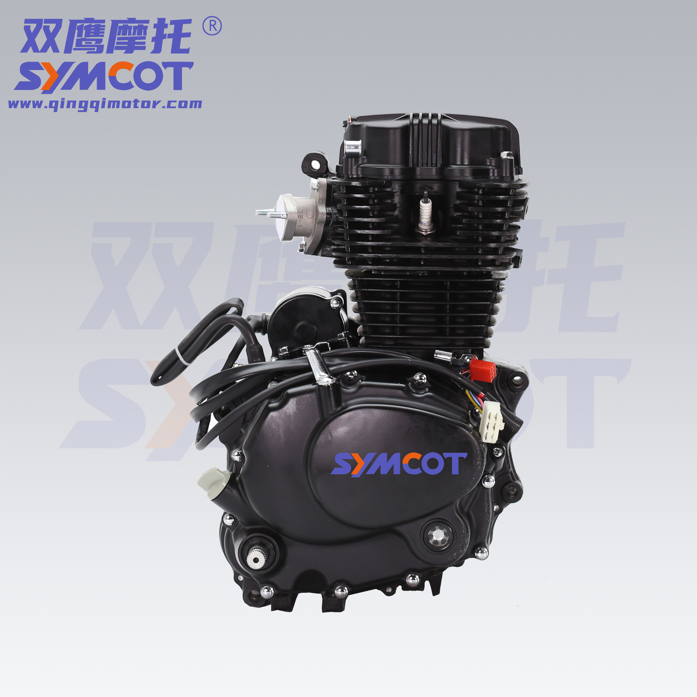 SYMCOT Engine Air- Cooling for Motorcycle TWO Wheel  150cc 200cc 250cc  BLACK  4-STROKE CG ENGINE