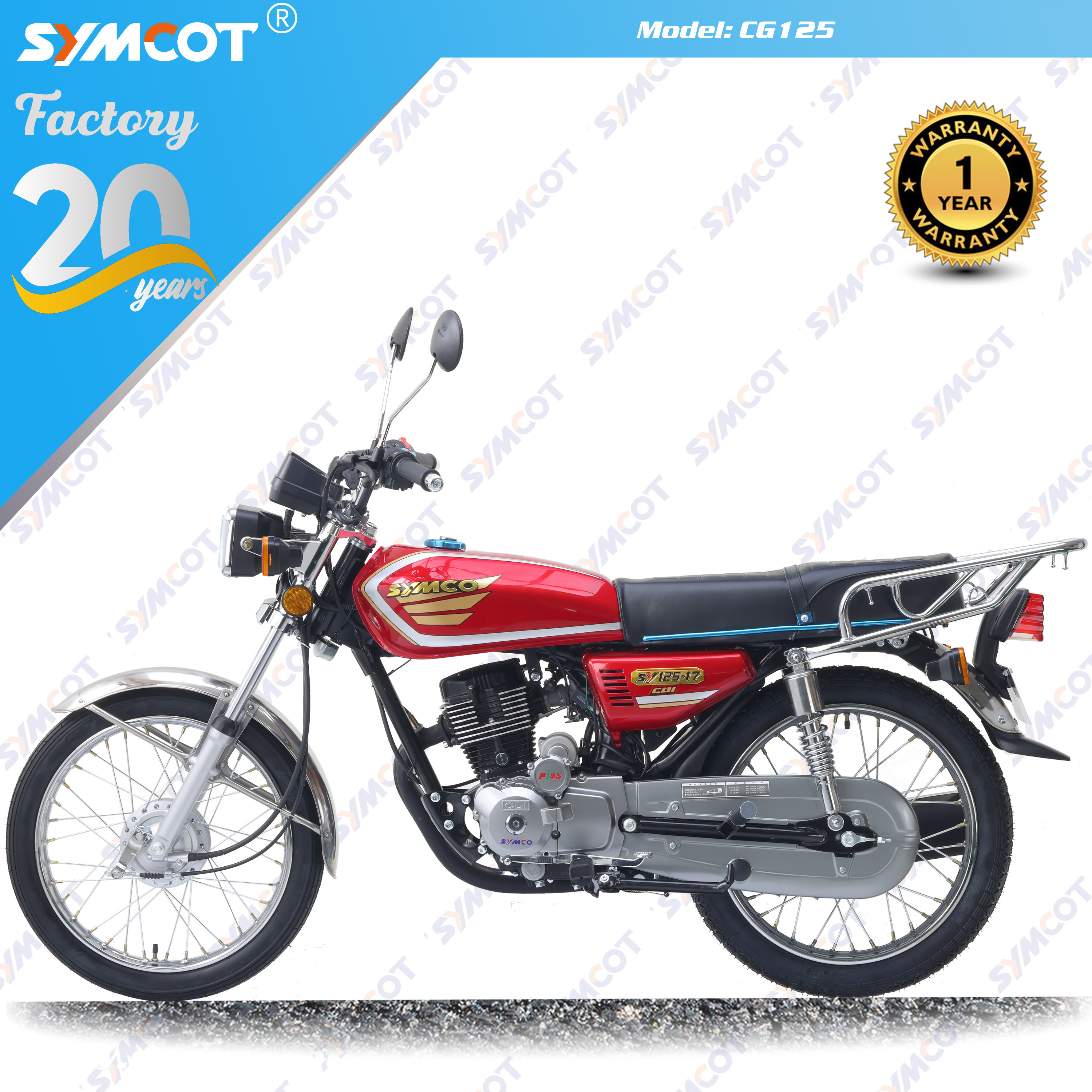 Cheap china motorcycle CG125 CG150 CG175 Economical street motorcycle model  with high quality finishing ready to ship