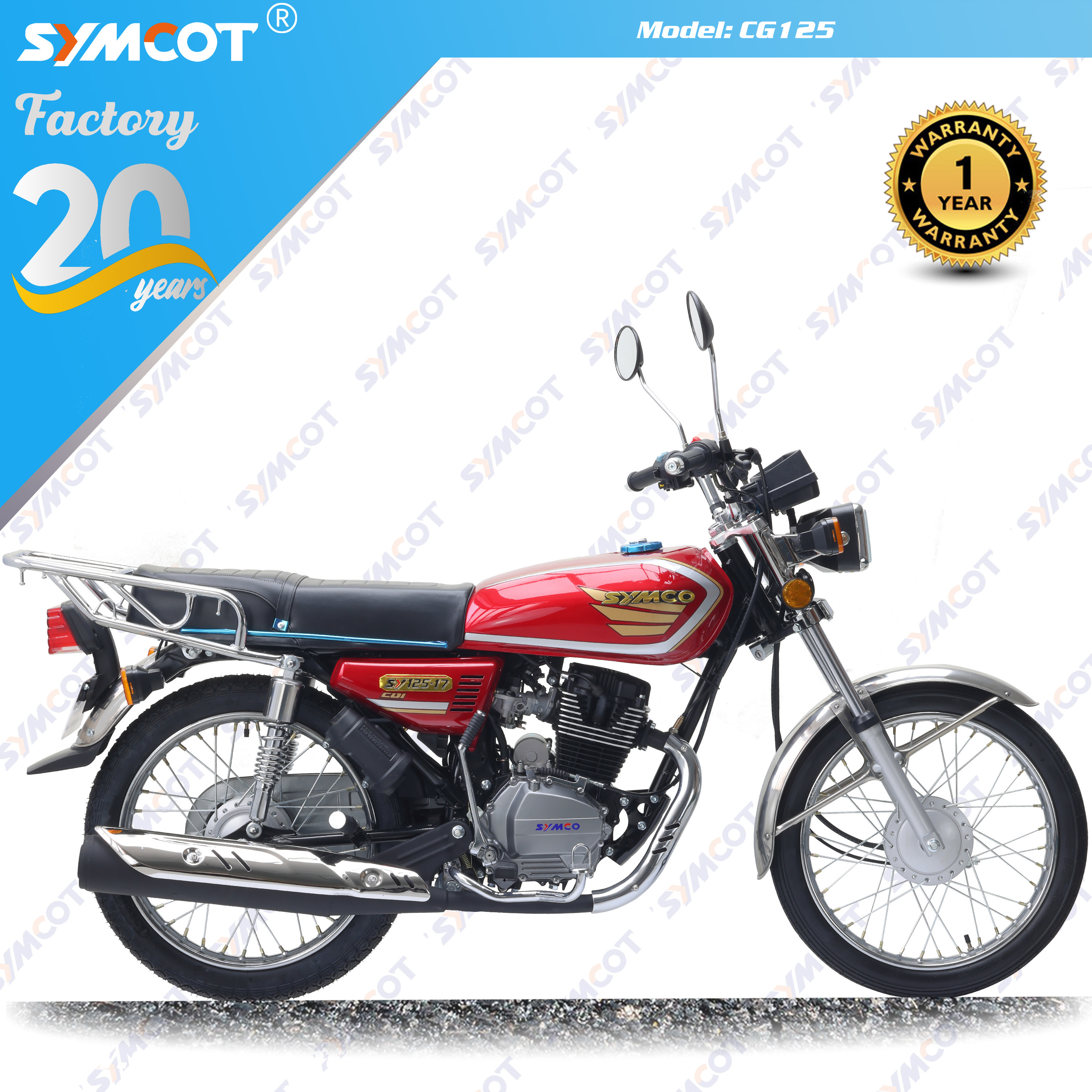 Cheap china motorcycle CG125 CG150 CG175 Economical street motorcycle model  with high quality finishing ready to ship