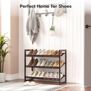 Wholesale Stackable Shoe Racks 3/4/5/6/8/10 Tier Shoe Storage Stand for Entryway 12/16/20/24/32/40 Pairs Shoes Organizer