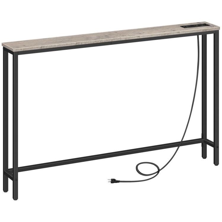 Wholesale Console Table with Charging Station Sofa Couch Table with Power Outlet Entryway Hallway Table with USB Ports