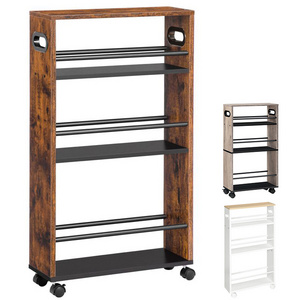 Wholesale Narrow Kitchen Storage Cart, Skinny Rolling Utility Cart, Slim Serving Bar Storage Cart, Slimline Utility Cart