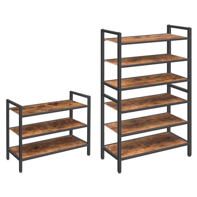 Wholesale Small Stackable Shoe Racks 3/4/5/6/8/10 Tier Shoe Storage Stand for Entryway 12/16/20/24/32/40 Pairs Shoes Organizer