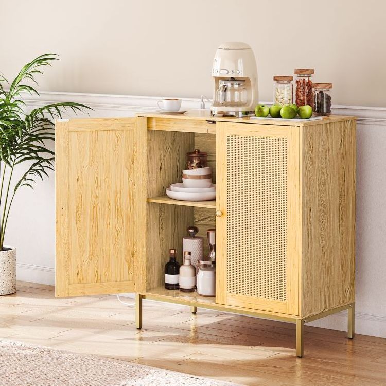 Wholesale Storage Cabinet with Door Wooden Cupboard Wood Sideboard for Living Room Bedroom Kitchen