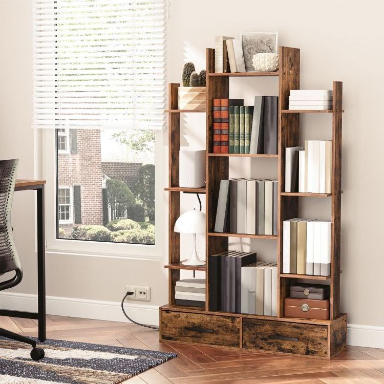 Wholesale bookshelves wood bookcases wooden book shelf book rack case bookshelf bookcase for home office living room