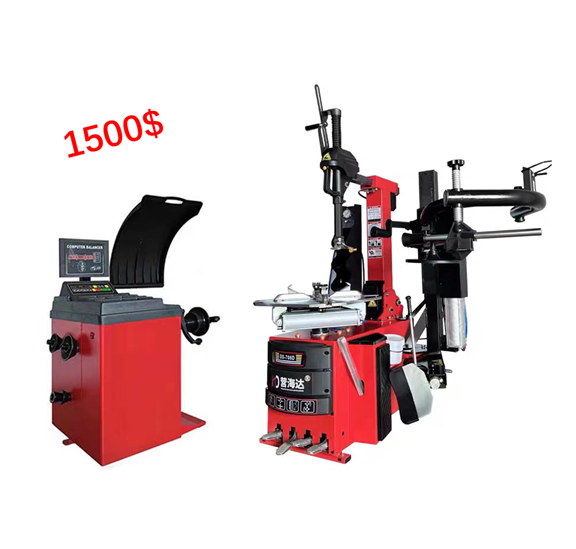 Workshop Automatic Lean Back Tyre Changer and wheel balancer machine Tire changing machine and tire balancer