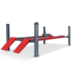 Factory price Hydraulic Four post car lift for wheel alignment and car repair Capacity 4000kg with CE certification