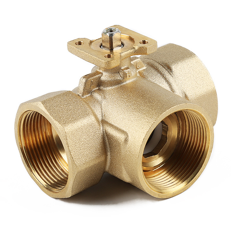 3 Way Ball Valve Standard Electric Brass Valve DN40