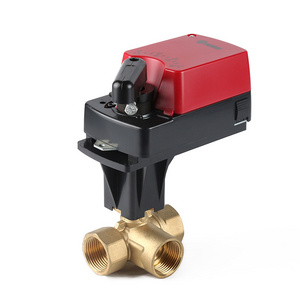 Air Conditioning Motorized Damper Actuator Ball Valve with Three Way