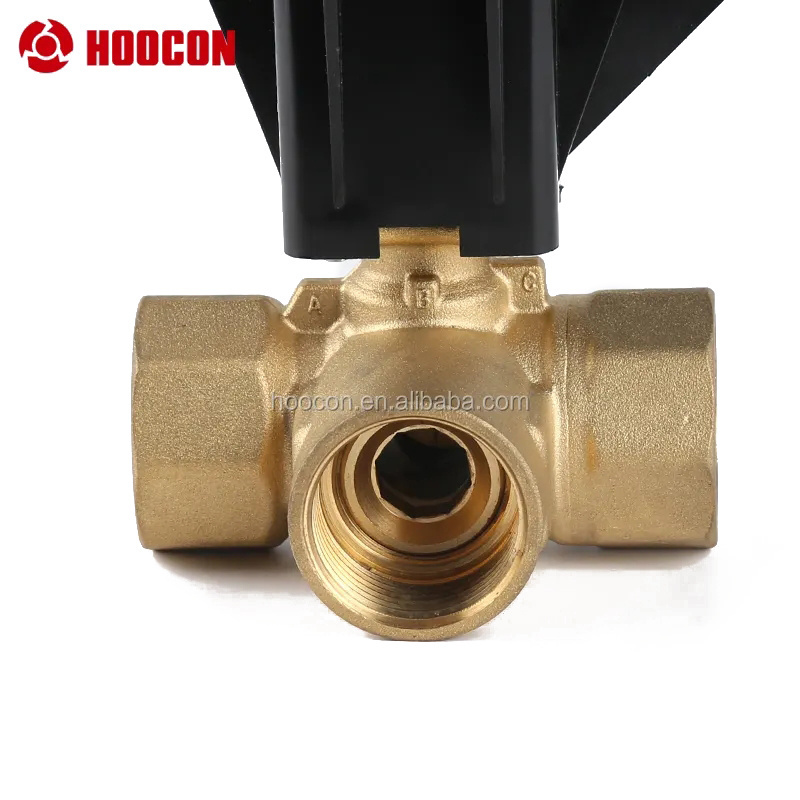 Air Conditioning Motorized Damper Actuator Ball Valve with Three Way