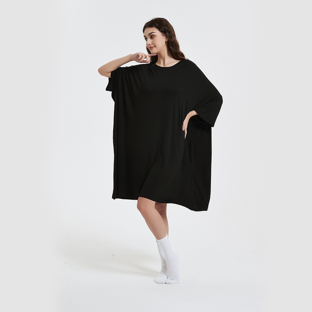 Bamboo Oversize Sleep Tee's Shirts Night Tee shirts Oversized Nightgowns Cute Nightdress girls sleepwears women's sleepwear