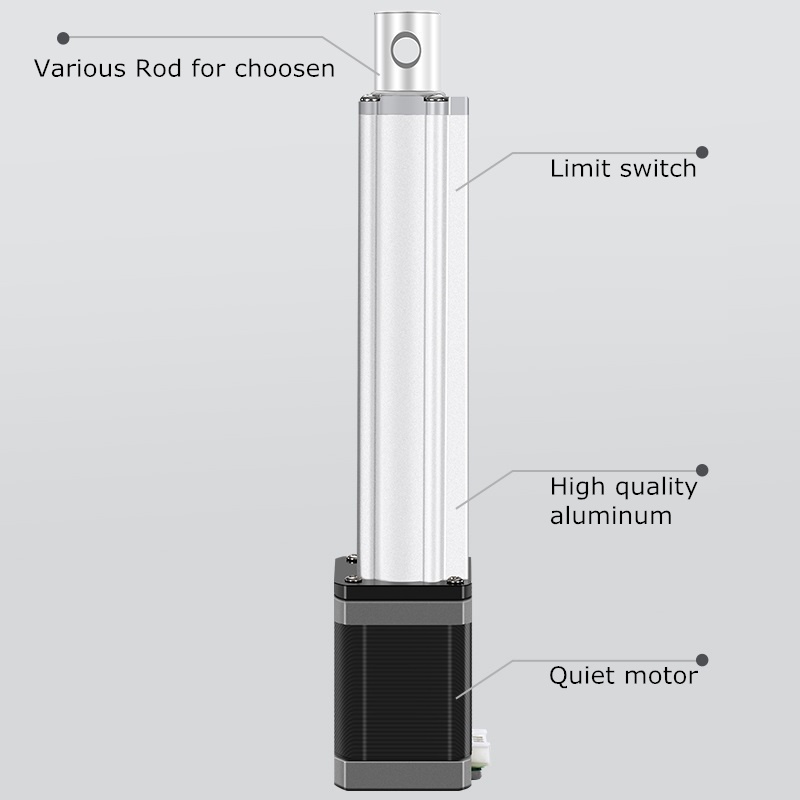 Micro DC Electric Push Rod Telescopic Rod Stepper Motor With Adjustable Speed And Stroke Optional Electric Linear Motor