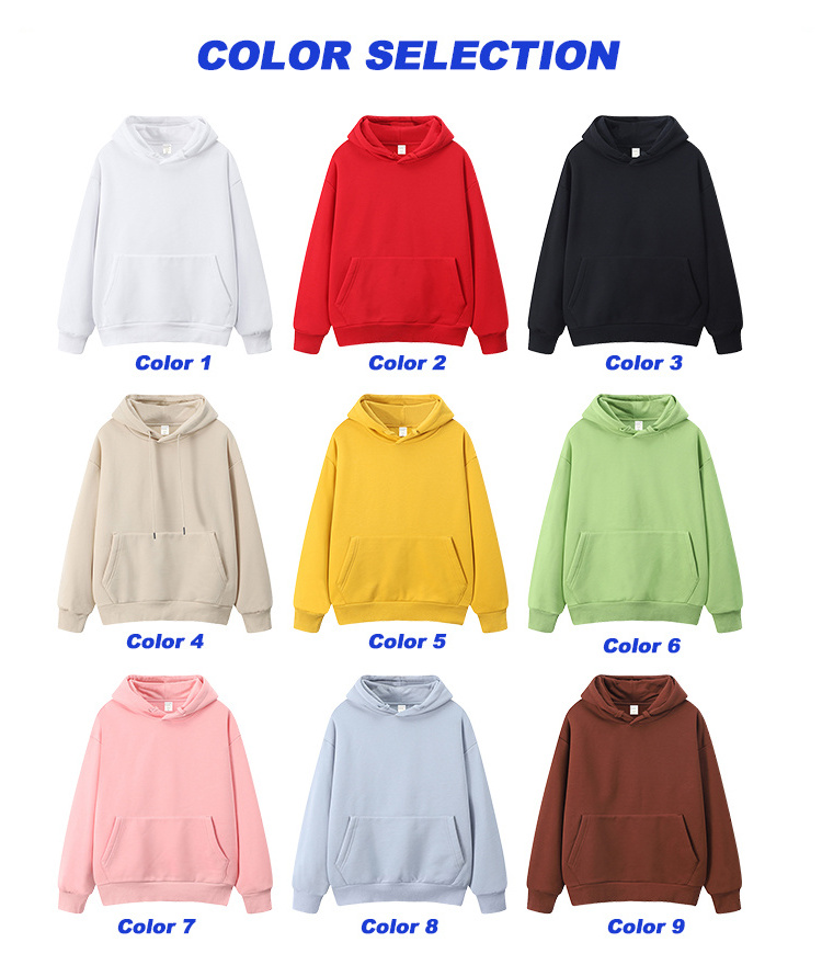 custom high quality cotton 320gsm heavyweight hoodies wholesale blank custom fleece pullover oversized men's hoodies