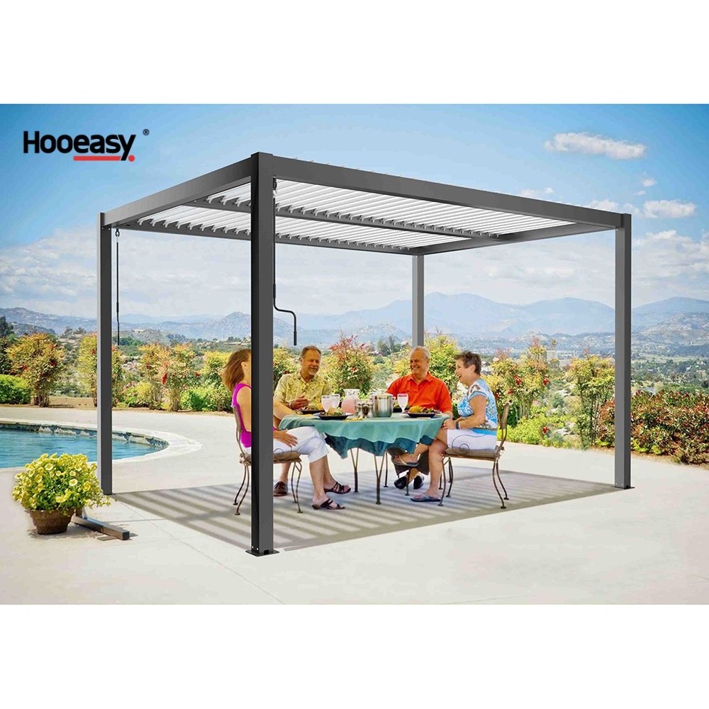 Villa garden toldos para pergolas 3x3 waterproof pergola aluminio mirador gazebo from Hooeasy