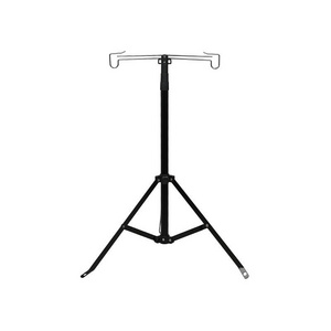 adjustable Light Stand Outdoor Aluminum Alloy 4 Segments Adjustable Height camping lamp Stand Tripod double hanging stand