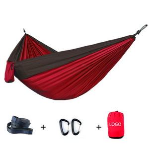 Outdoor Hiking Furniture Hammock Lightweight Parachute Canopy Nylon Hammock For Tourism