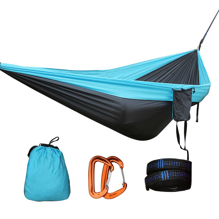 Outdoor Hiking Furniture Hammock Lightweight Parachute Canopy Nylon Hammock For Tourism