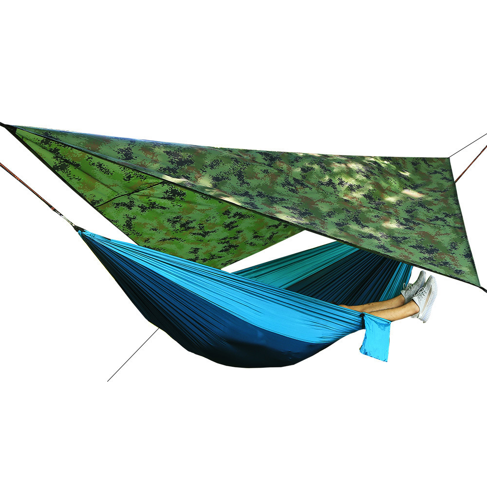 Outdoor Activities Camping Portable Hammock with Rain Fly Tarp and Mosquito Net Tent