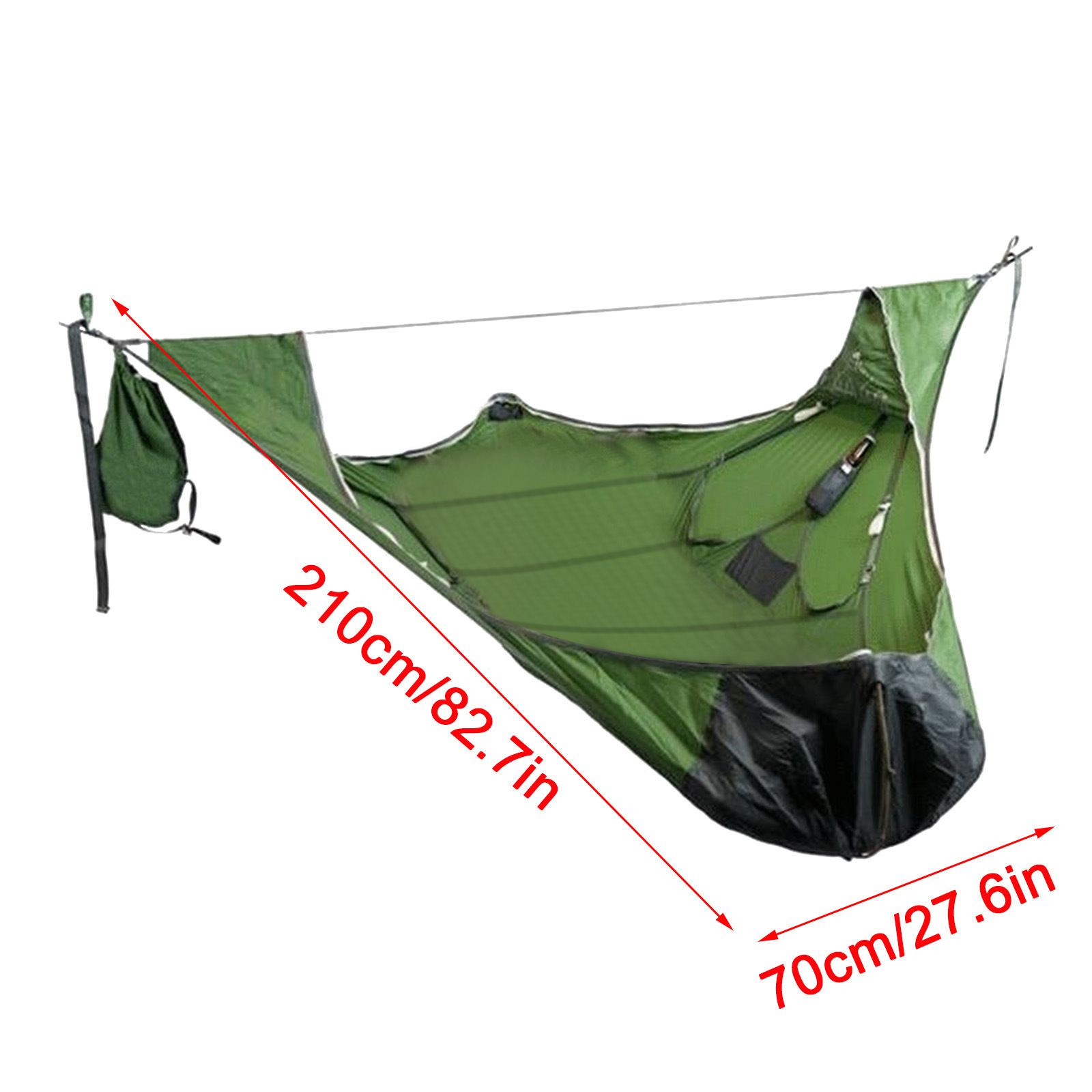 Flat Sleep Hammock Tent with Bug Net and Suspension Kit Camping Hammock Camping Cot Camping Hammock with Rain Fly and Bug Net