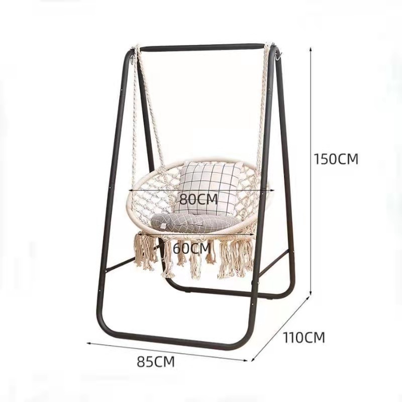 Resistant Sturdy Metal Stand for Porch Patio Garden Swing Sets for Backyard