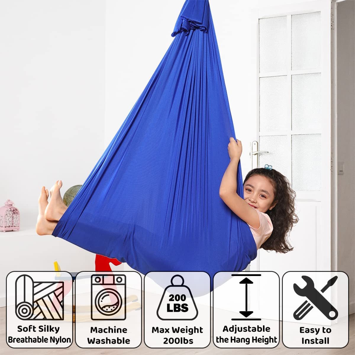 Adult Therapy Swing Sensory Swing for Kids and Adults Indoor Swings with Special Needs ADHD Autism Sensory