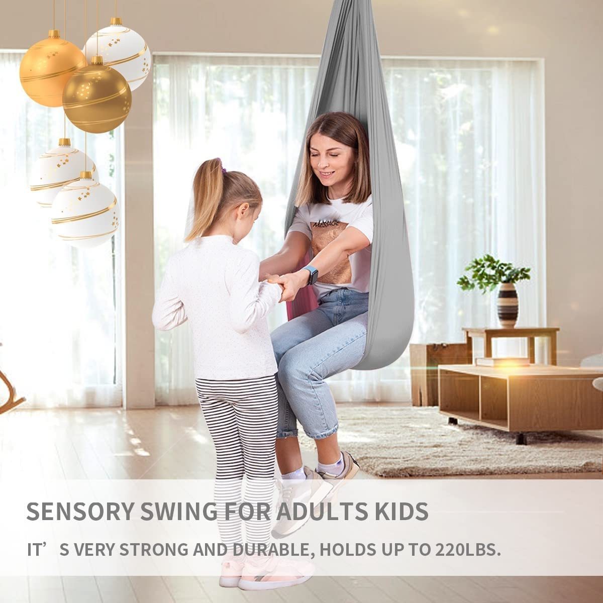 Sensory Swing for Adults Indoor Therapy Swing for Kids with Special Needs ADHD Autism Sensory Joy Therapy Swing for Adults