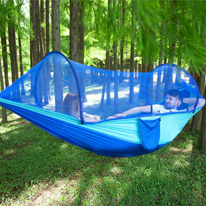 Automatic quick-drying mosquito net hammock high version of the air tent parachute cloth with mosquito net swing hammock