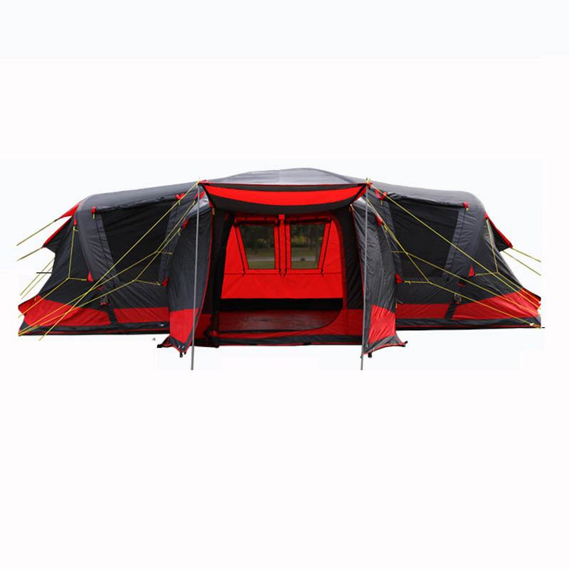 Outdoor 3 rooms 8-18 Persons Inflatable Family Camping Tent