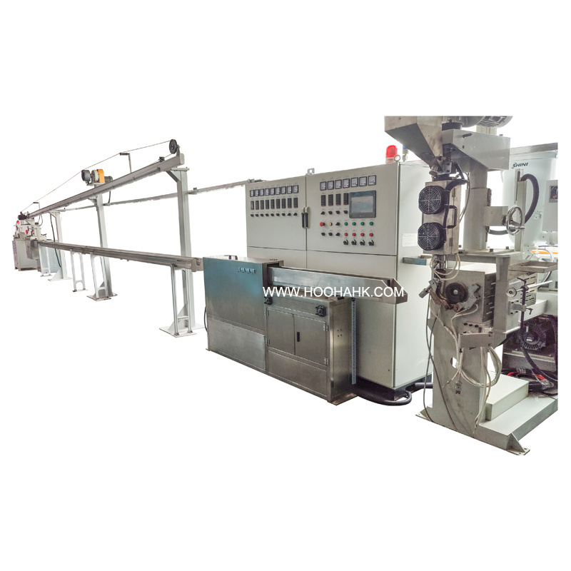 Data Cable manufacturing machine line Insulation Jacket Extrusion Machine for cat 6 lan cable 50+35