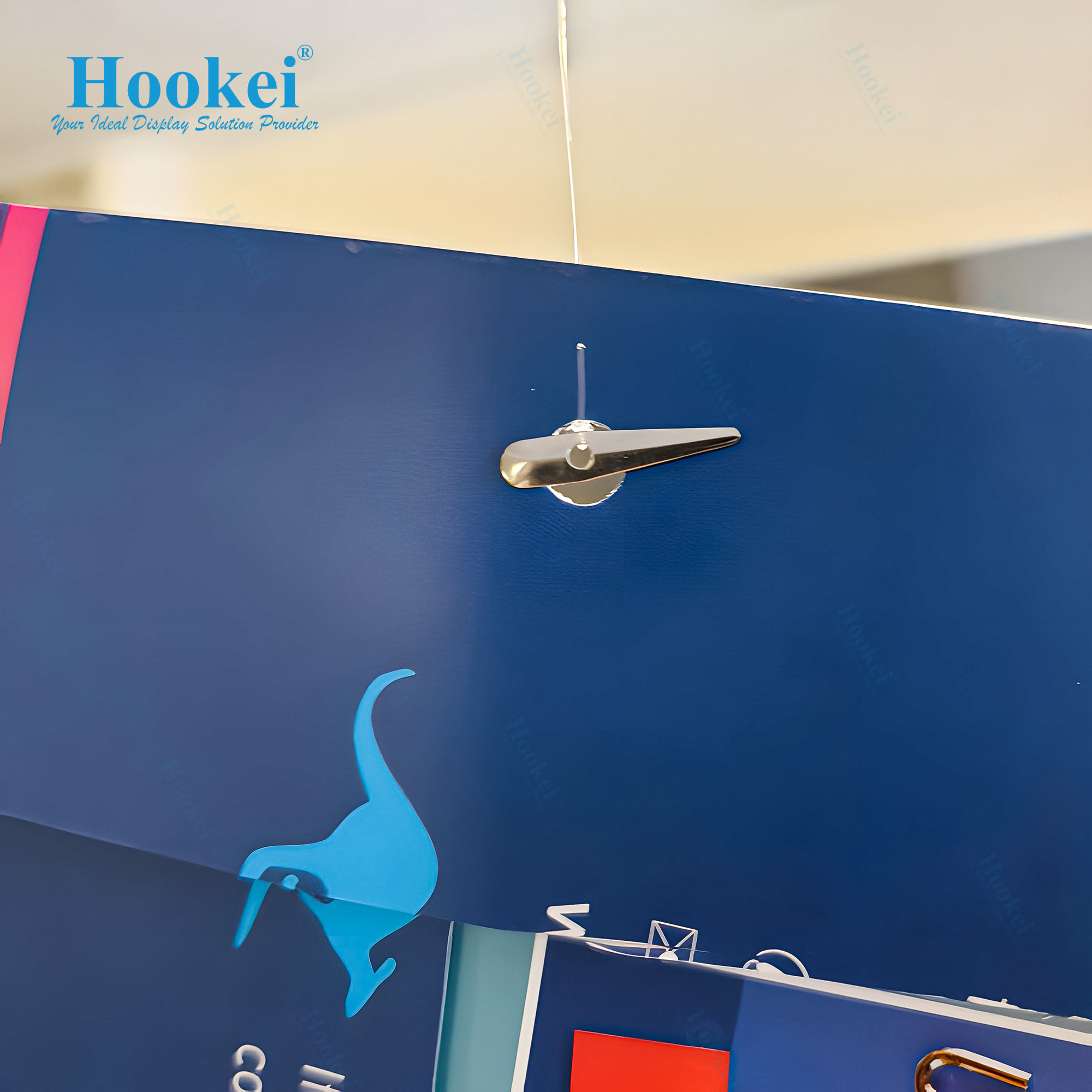 Self Adhesive Removable Hanging Display Suspended Ceiling Grid Clips Hangers Plastic Sky Hook with Nylon Wire Hangers